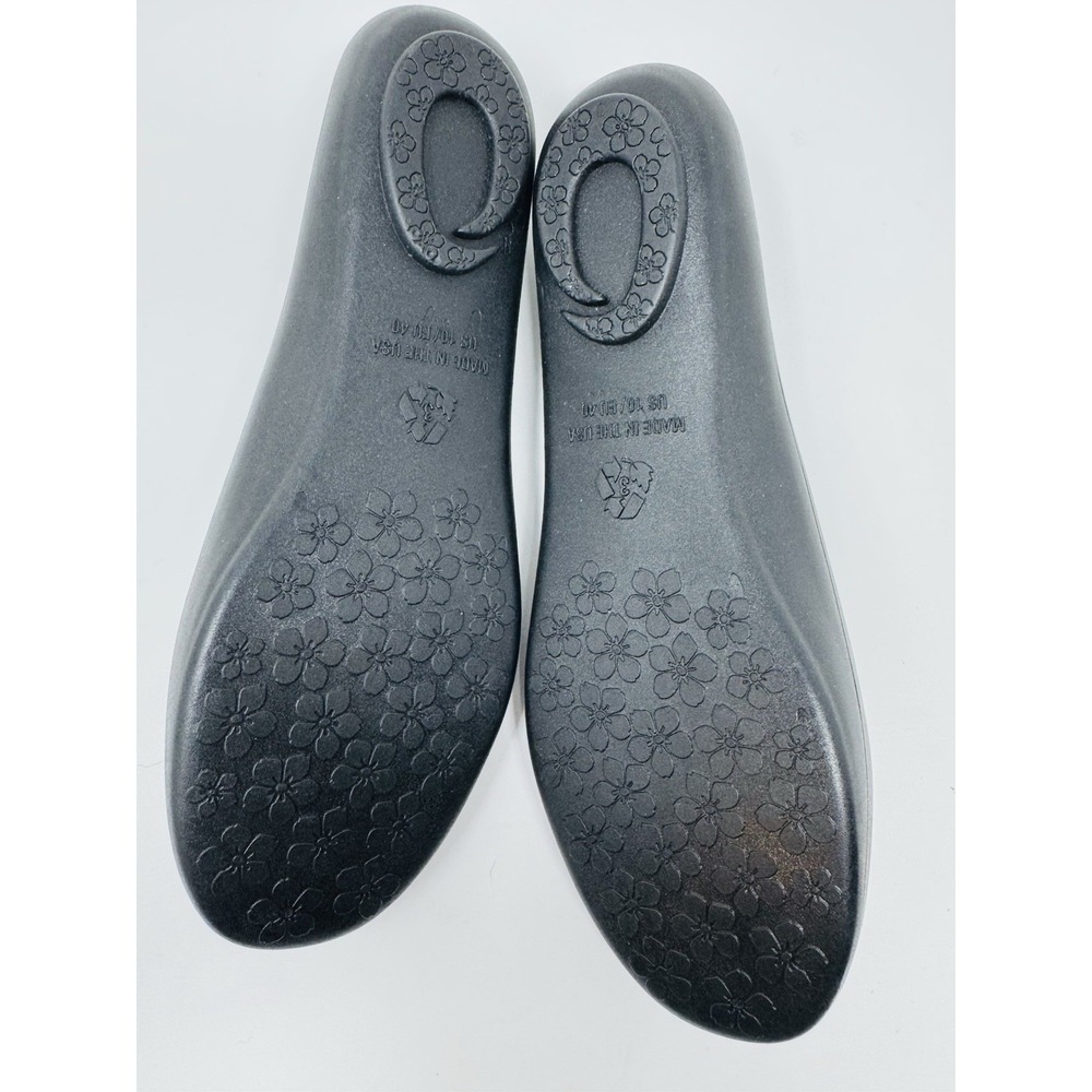 Oka B Okabashi Women's Tiger Ballet Flats Size 10Black Rubber Jelly Slip On Shoe - Picture 3 of 4